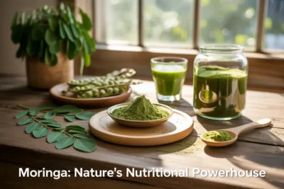 organic moringa powder, moringa health benefits, superfood for energy, natural detox, how to use moringa powder, moringa for immunity